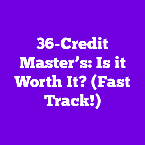 36-Credit Master’s: Is it Worth It? (Fast Track!)