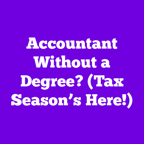 Accountant Without a Degree? (Tax Season’s Here!)