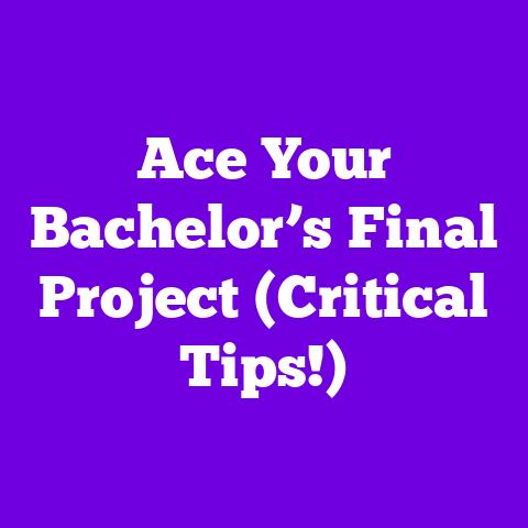 Ace Your Bachelor’s Final Project (Critical Tips!)