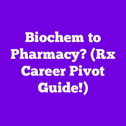 Biochem to Pharmacy? (Rx Career Pivot Guide!)