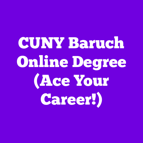 CUNY Baruch Online Degree (Ace Your Career!)