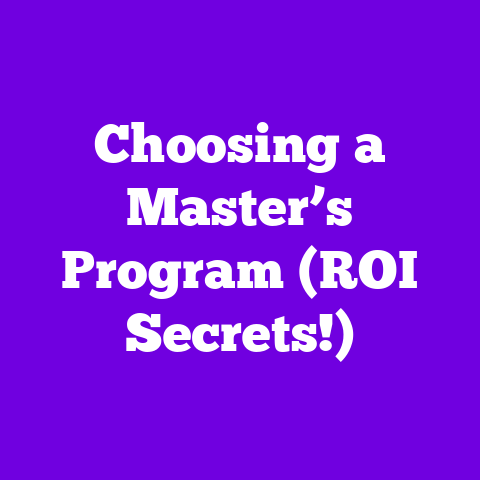 Choosing a Master’s Program (ROI Secrets!)