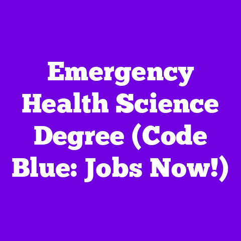 Emergency Health Science Degree (Code Blue: Jobs Now!)