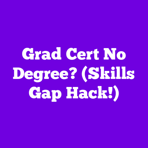 Grad Cert No Degree? (Skills Gap Hack!)