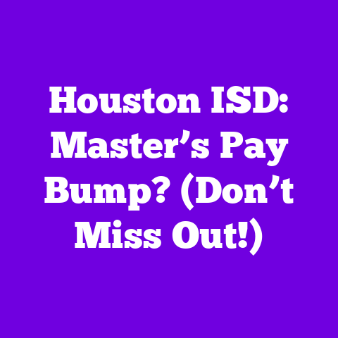 Houston ISD: Master’s Pay Bump? (Don’t Miss Out!)