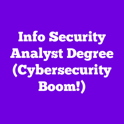 Info Security Analyst Degree (Cybersecurity Boom!)
