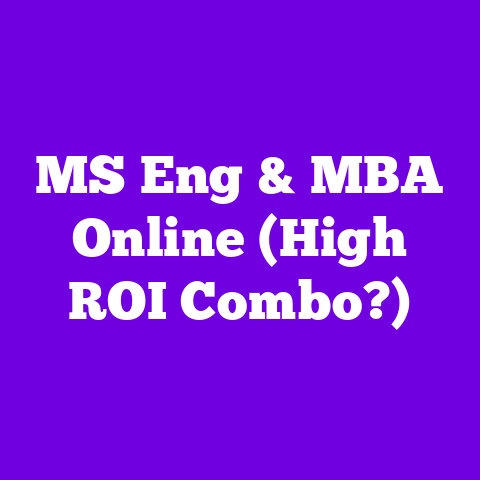 MS Eng & MBA Online (High ROI Combo?)