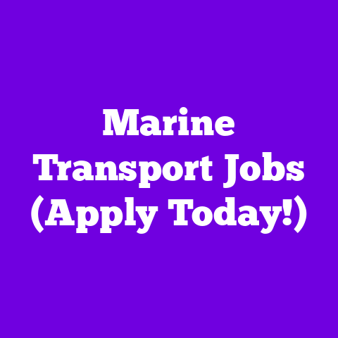 Marine Transport Jobs (Apply Today!)