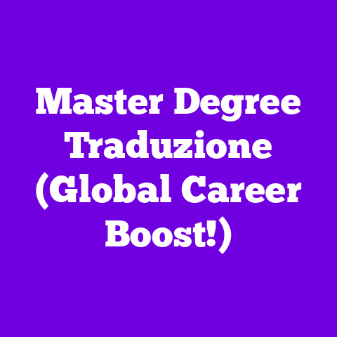 Master Degree Traduzione (Global Career Boost!)