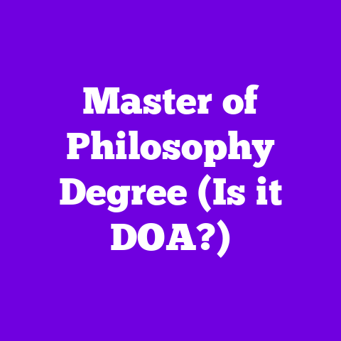 Master of Philosophy Degree (Is it DOA?)