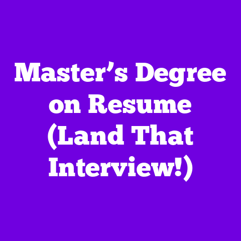 Master’s Degree on Resume (Land That Interview!)
