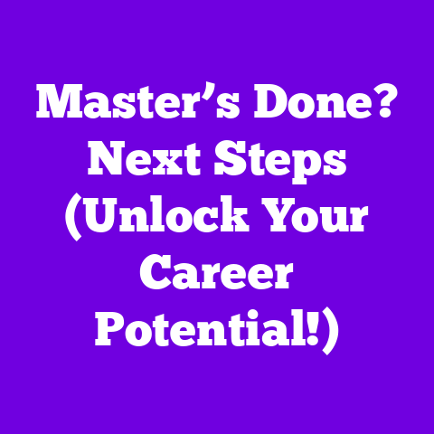 Master’s Done? Next Steps (Unlock Your Career Potential!)