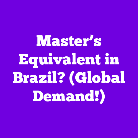 Master’s Equivalent in Brazil? (Global Demand!)