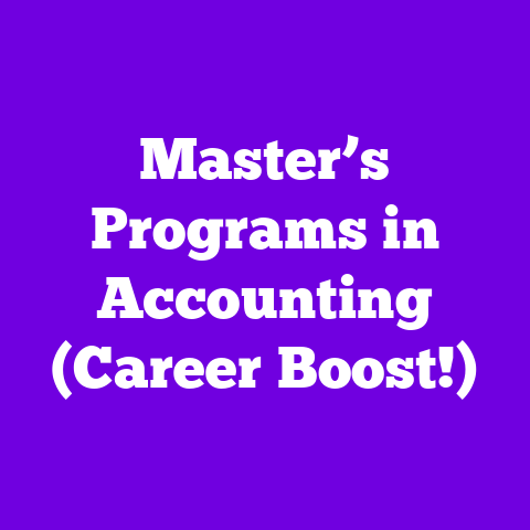 Master’s Programs in Accounting (Career Boost!)