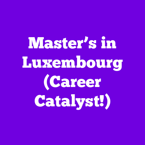 Master’s in Luxembourg (Career Catalyst!)