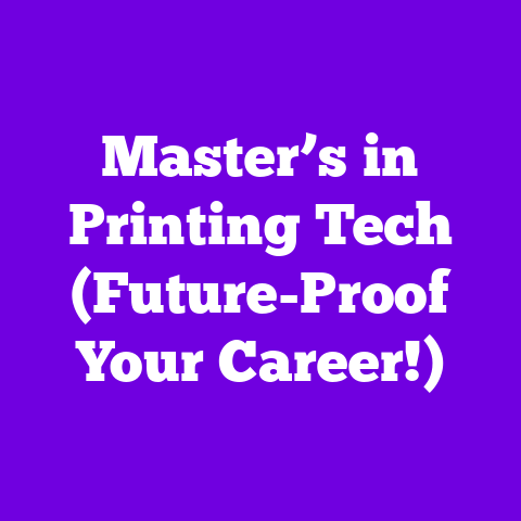 Master’s in Printing Tech (Future-Proof Your Career!)