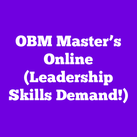OBM Master’s Online (Leadership Skills Demand!)