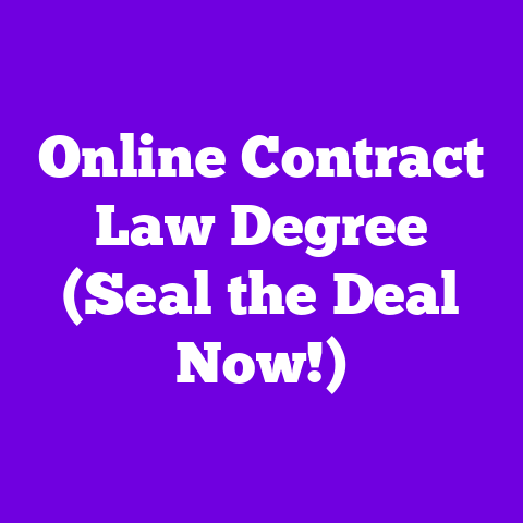 Online Contract Law Degree (Seal the Deal Now!)