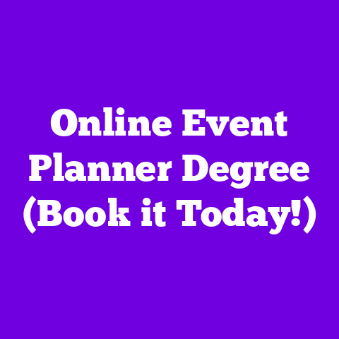 Online Event Planner Degree (Book it Today!)
