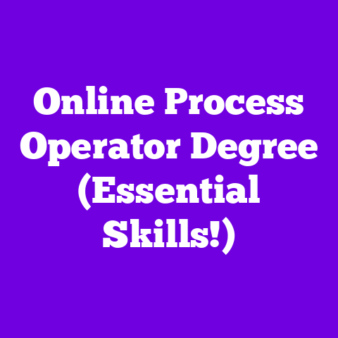 Online Process Operator Degree (Essential Skills!)