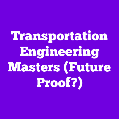 Transportation Engineering Masters (Future Proof?)