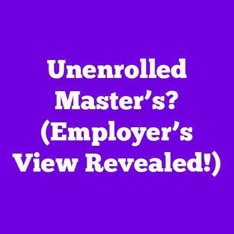 Unenrolled Master’s? (Employer’s View Revealed!)