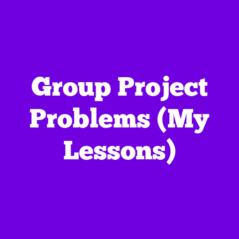 Group Project Problems (My Lessons)