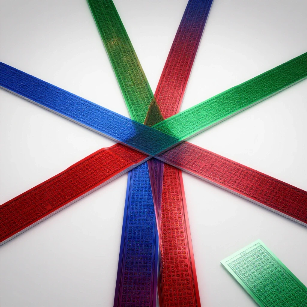 Two vividly colored pathways diverge at a crossroads, one lined with test sheets and the other radiantly open, set against a bright background.